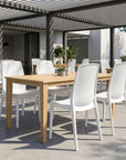 Set of Four Black Heavy Duty Plastic Outdoor Stacking Dining Chairs