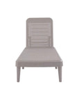 75" Taupe Heavy Duty Plastic Outdoor Stacking Chaise Lounge