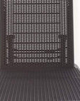 75" Black Heavy Duty Plastic Outdoor Stacking Chaise Lounge