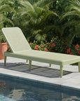 75" Black Heavy Duty Plastic Outdoor Stacking Chaise Lounge