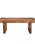 51" Brown Solid Wood Live Edge Coffee Table