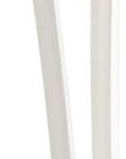 Set of Two 26" White Heavy Duty Plastic Low Back Outdoor Counter Height Bar Chairs