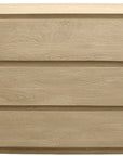 24" Natural Solid Wood Three Drawer Nightstand
