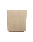24" Natural Solid Wood Three Drawer Nightstand