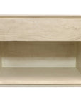 24" Natural Solid Wood One Drawer Nightstand