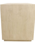 24" Natural Solid Wood One Drawer Nightstand