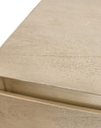 24" Natural Solid Wood One Drawer Nightstand