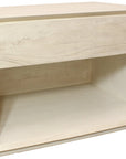 24" Natural Solid Wood One Drawer Nightstand