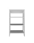 17" White Wood Bathroom Shelves