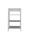 17" White Wood Bathroom Shelves