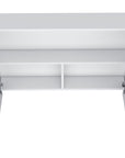 32" White Wood Wall Mounted Double Door Medicine Cabinet
