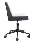 Brown Adjustable Height Rolling Office Chair