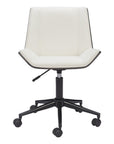 Brown Adjustable Height Rolling Office Chair