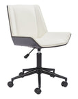 Brown Adjustable Height Rolling Office Chair
