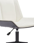 Brown Adjustable Height Rolling Office Chair