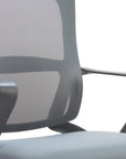 Gray and Black Adjustable Height Swivel Rolling Office Chair