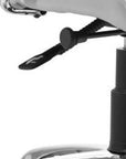 Black and Silver Adjustable Height Swivel Rolling Office Chair