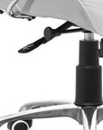 Black and Silver Adjustable Height Swivel Rolling Office Chair