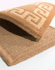 36" X 60" Brown Coir Greek Key Outdoor Door Mat