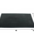 24" X 40" Black Rubber Outdoor Door Mat