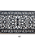 24" X 48" Black Rubber Outdoor Door Mat