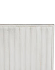 Set of Two White Metal Abstract Hanging Dimensional Sculptures
