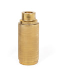 5" Gold Distressed Aluminum Tabletop Taper Candle Holder