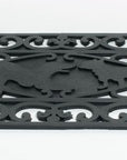 9" X 30" Black Rubber Dog Outdoor Door Mat