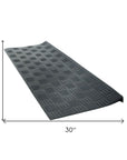 9" X 30" Black Rubber Outdoor Door Mat