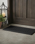 9" X 30" Black Rubber Outdoor Door Mat