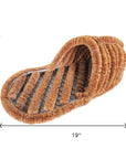 8" X 19" Brown Coir Outdoor Boot Scraper