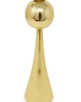 12" Gold Stainless Steel Tabletop Taper Candlestick