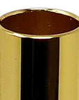 12" Clear And Gold Twisted Crystal Tabletop Taper Candlestick