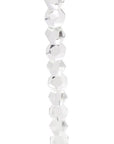 14" Clear And Gold Geo Stacks Crystal Tabletop Taper Candlestick