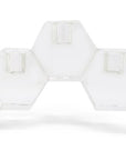 5" Clear Crystal Geometric Tabletop Candelabra Candle Holder