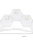 5" Clear Crystal Geometric Tabletop Candelabra Candle Holder