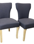 Five Piece Natural Round Solid Wood Dining Set with Four Chairs