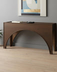 55" Brown Wood Console Table