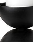 13" Black Metal Tabletop Pillar Candle Holder