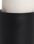 9" Black Metal Tabletop Pillar Candle Holder