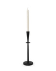 15" Black Metal Abstract Tabletop Candle Holder