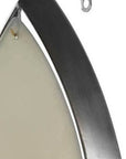 7" Silver Abstract Metal And Glass Wall Sconce Candle Holder