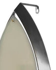 7" Silver Abstract Metal And Glass Wall Sconce Candle Holder