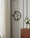 6" Black Quatrefoil Metal Wall Sconce Candle Holder