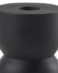 5" Black Metal Tabletop Pillar Candle Holder