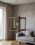 Gold Metal Single Dimmable Ceiling Light With Gold Shades