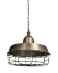 Gold Single Metal Dimmable Ceiling Light With Gold Shades