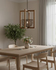 Brown Single Metal Dimmable Ceiling Light With Brown Shades