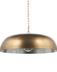 Gold Single Metal Dimmable Ceiling Light With Gold Shades
