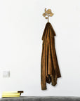 5" Gold Cast Iron Snail Wall Hook